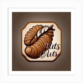 Nuts Nuts Logo Art Print