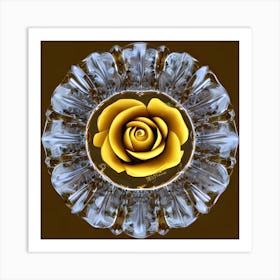 Golden Rose 5 Art Print