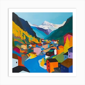 Abstract Travel Collection Zermatt Switzerland 2 Art Print