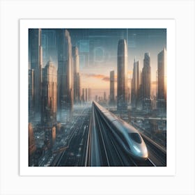 Futuristic Cityscape 10 Art Print