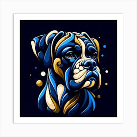 Boxer Dog 01 Art Print