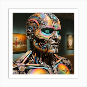 Robot Man Art Print