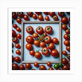 Tomatoes In A Frame 13 Art Print