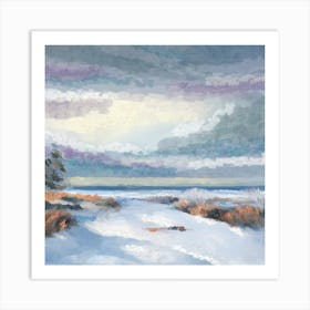 Winter sea Art Print