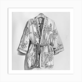 Embroidered Robe Art Print