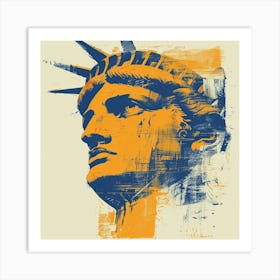 A Usa Expressive Strokes Illustration 1720362977 2 Art Print