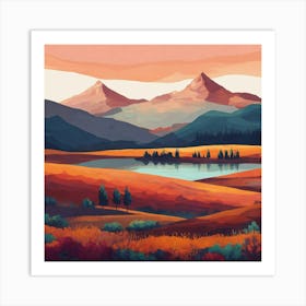 Landscape Painting 153 Art Print