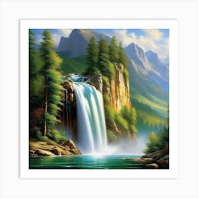 Waterfall 28 Art Print