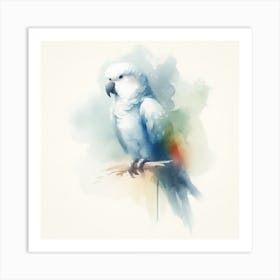 Watercolor Parrot Art Print