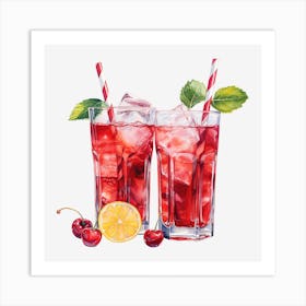 Cherry Lemonade 10 Art Print