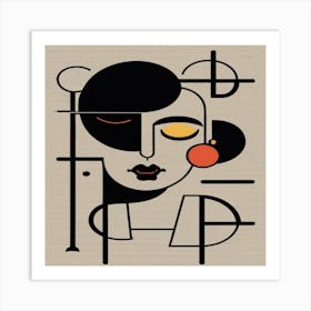 Deco Woman Art Print