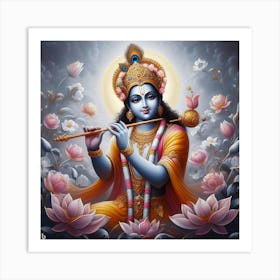 Lord Krishna Art Print