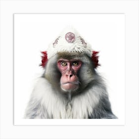 Snow Monkey Art Print