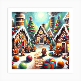 Super Kids Creativity:Gingerbread Village 1 Art Print