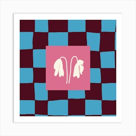 Together in checkerboard Art Print