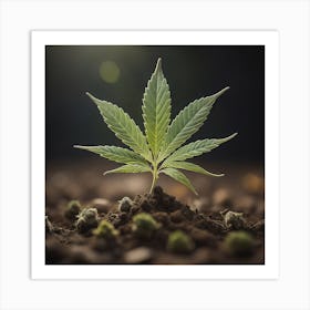 Single Leaf Art Print