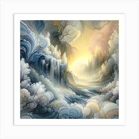 'Cloudscape' golden hour Art Print