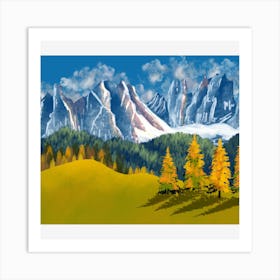 Mountain Landscape Art Print