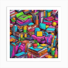 School Supplies Art Print