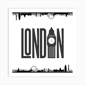 London Skyline Illustration Art Print