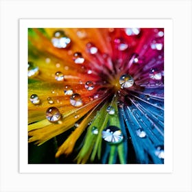 Rainbow Flower Art Print