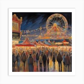 Night At The Fair Art Print