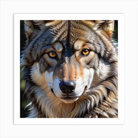 Wolf Portrait Art Print