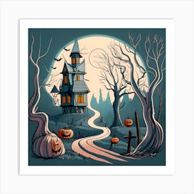 Halloween Background Art Print