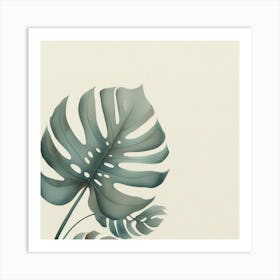 Monstera Leaf 4 Art Print