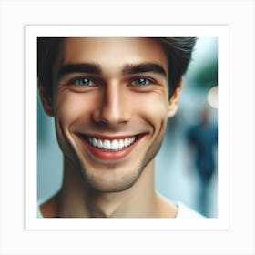 Portrait Of A Smiling Man Art Print