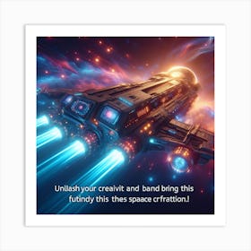 Spaceship 53 Art Print