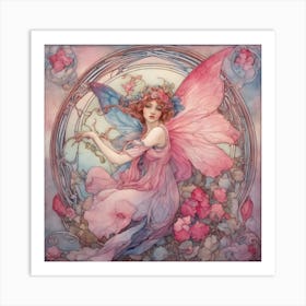 Pink fairy Art Print