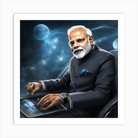 Narendra Modi Art Print