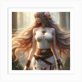 Fantasy Girl Art Print