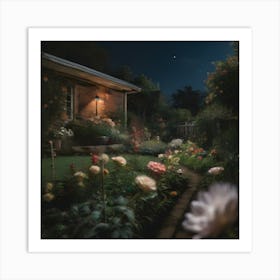 Night In The Garden Art Print