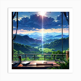 View From The Window Art Print