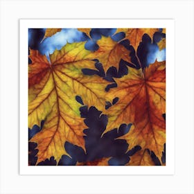 Autumn Leaves Photo Art Print