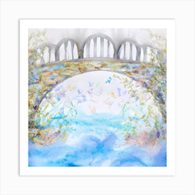 Pastel Bridge Art Print