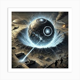 Gravitational Distortion Bomb Art Print