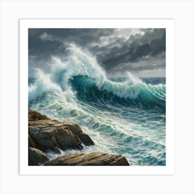 Crashing Waves Art Print