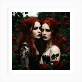 Gothic Women 9 Art Print