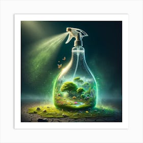 Essense Of Life In A Spray Bottle 1 Art Print