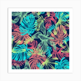 Leaves Tropical Picture Plant Art Print