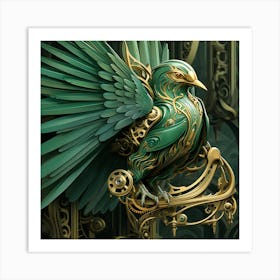 Steampunk Bird Art Print