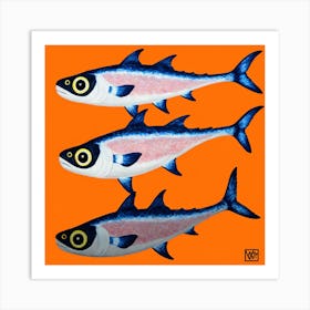 Three Sardines Art Print