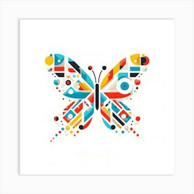 Abstract Butterfly 1 Art Print