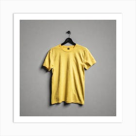 Yellow T - Shirt Art Print