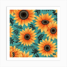 Sunflowers 14 Art Print