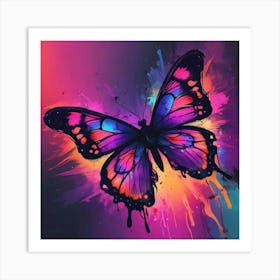 Butterfly Painting 319 Art Print