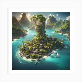 Island - Island Stock Videos & Royalty-Free Footage Art Print